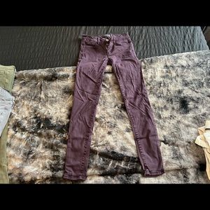 American Eagle Outfitters Maroon Jeggings
